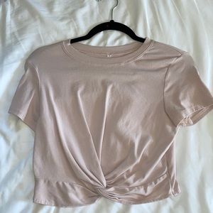 Light pink crop top